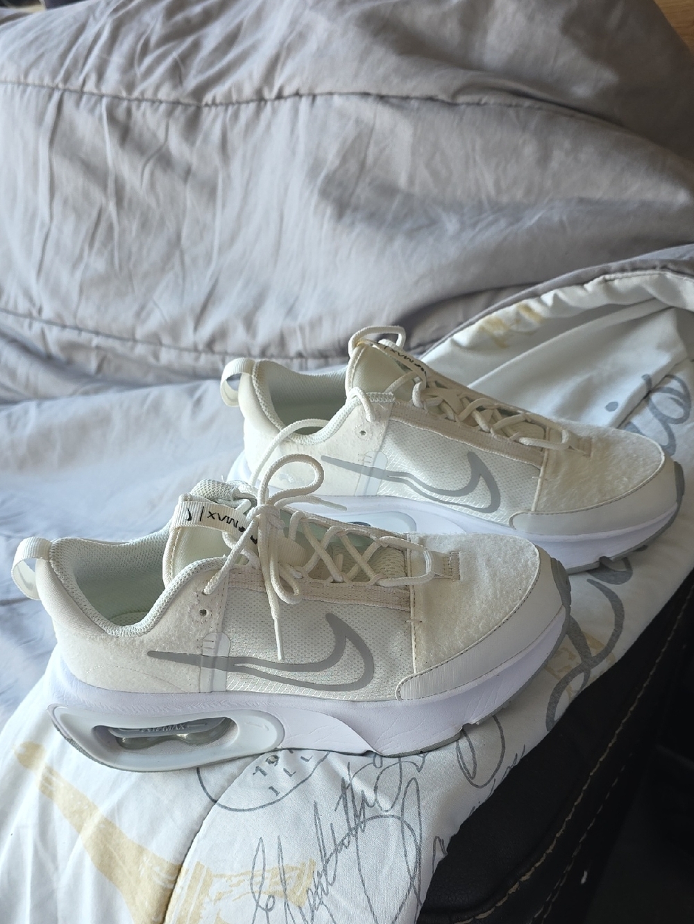 Nike Women’s Cream and White Air Max Casual Sneaker